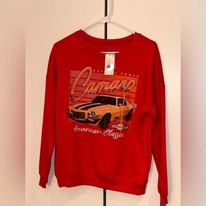 NWT Women’s classic Chevrolet car sweatshirt. Size S